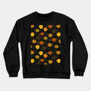 vintage Flower Pattern Crewneck Sweatshirt